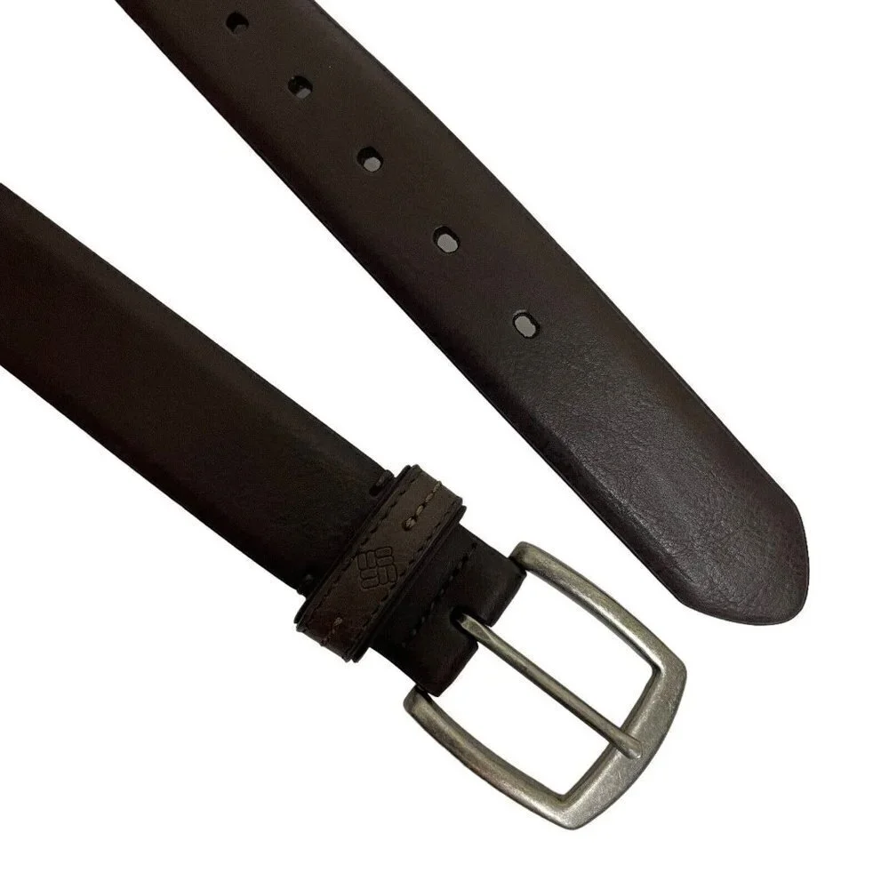 Columbia Men's size L (38-40)  Manmade Materials  Chocolate Brown‎ Belt